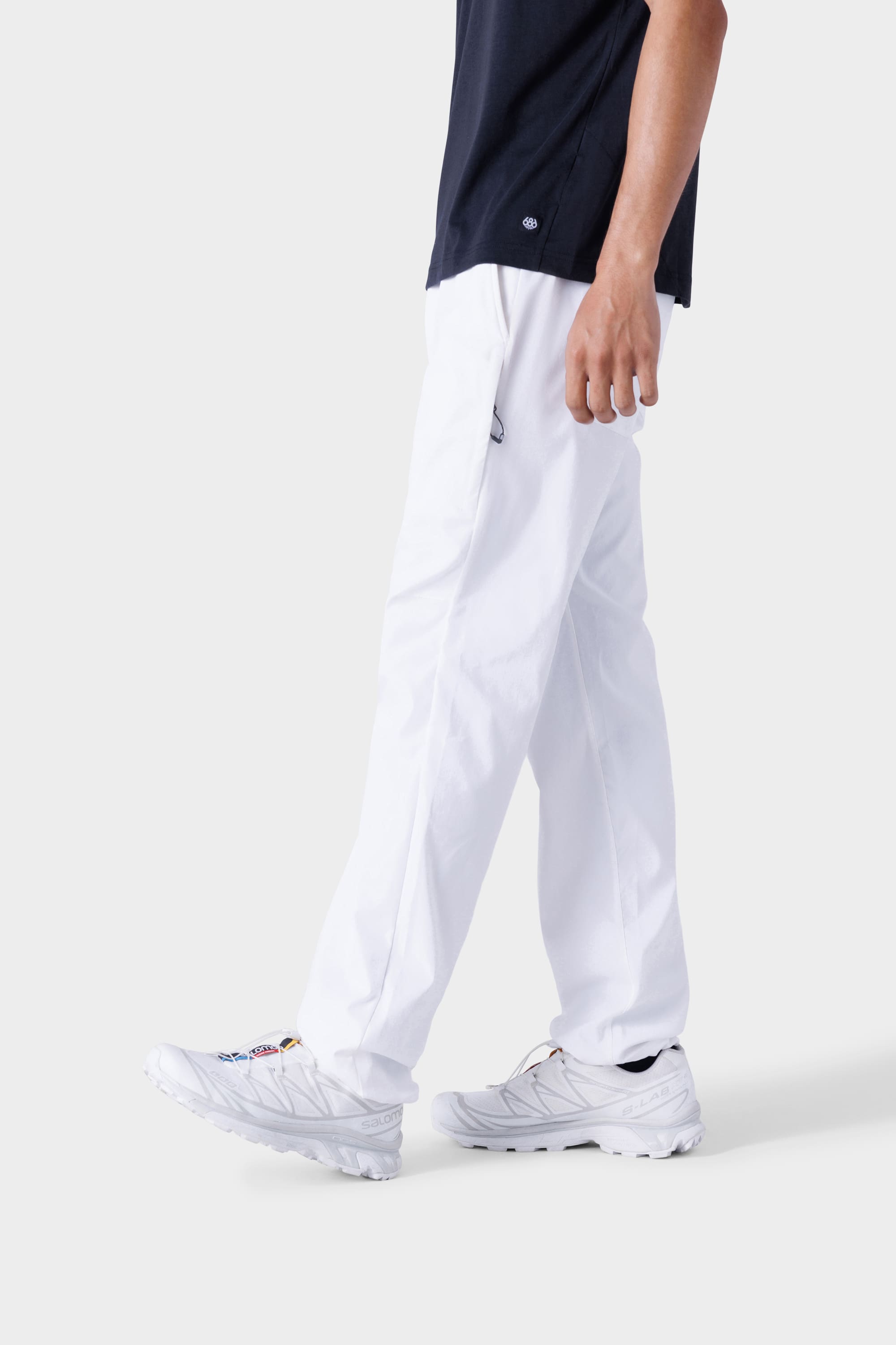 Vibes Men's Cargo Zipper Pocket Sweatpants Adjustable Bungee Cord