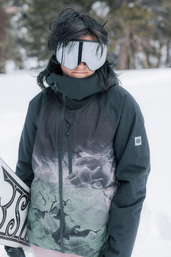 Roxy Jet Ski - Snow Jacket for Women snow Ski Jacket Ladies Pop Animal Black