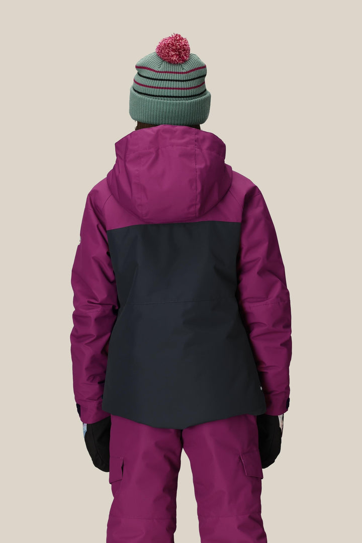 686 Girls' Athena™ Insulated Jacket — VIOLET COLORBLOCK (vista 2)