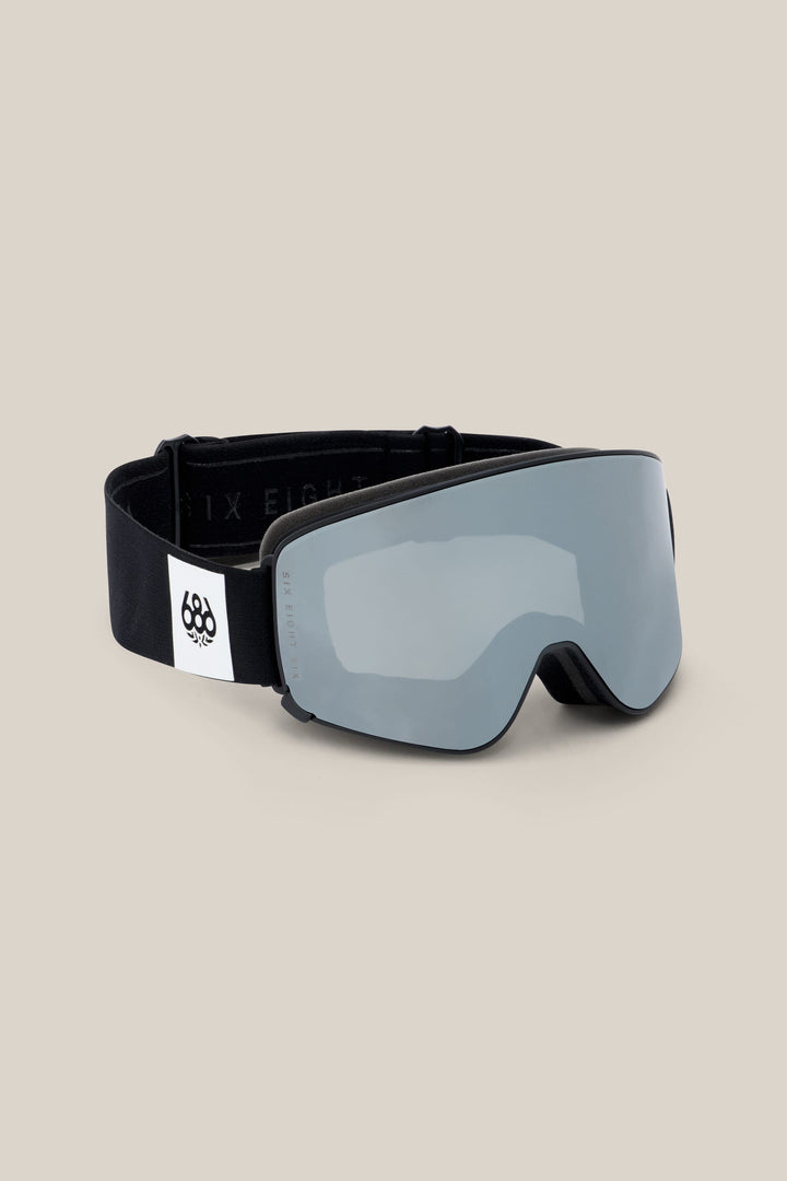 686 SMARTY® Magnetic Goggle - Small — BLACK+SILVER MIRROR+AMBER
