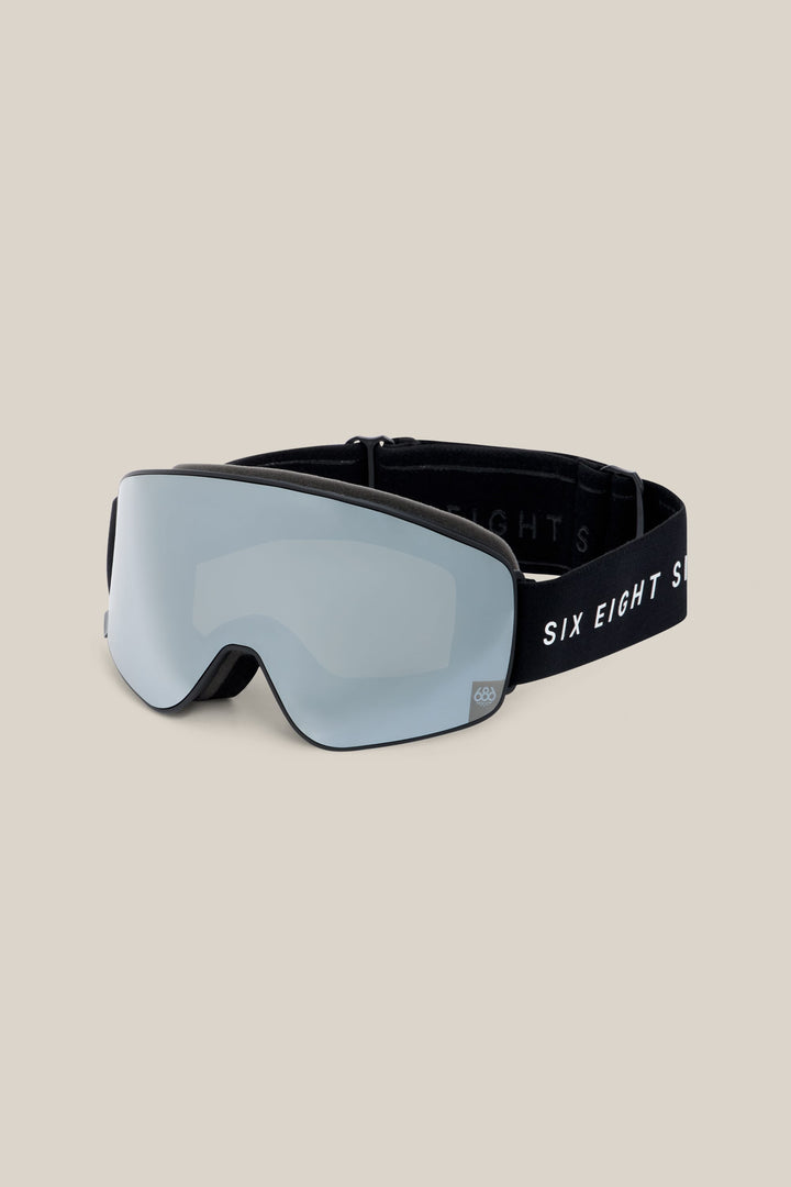 686 SMARTY® Magnetic Goggle - Small — BLACK+SILVER MIRROR+AMBER (vista 2)