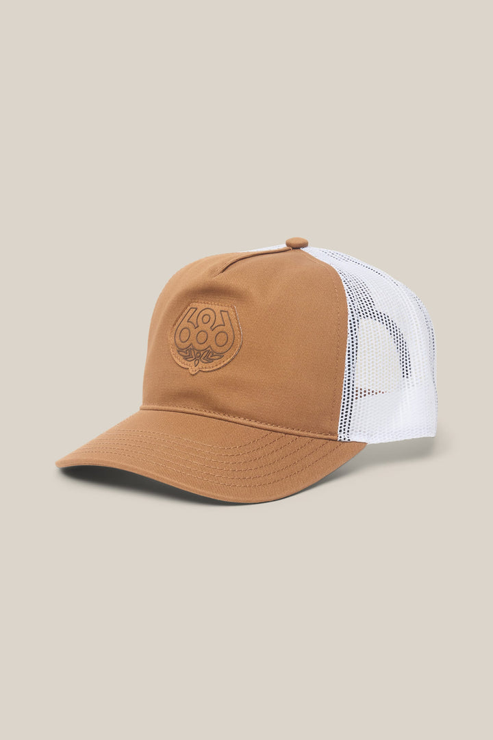 686 Mid-Pro Wreath Unstructured 5 Panel Mesh Hat — CARAMEL