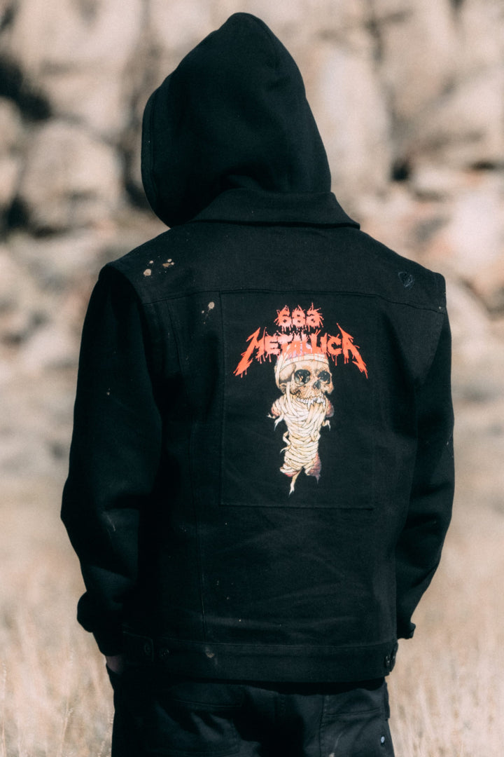 686 Men's Metalhead Trucker Jacket — BLACK