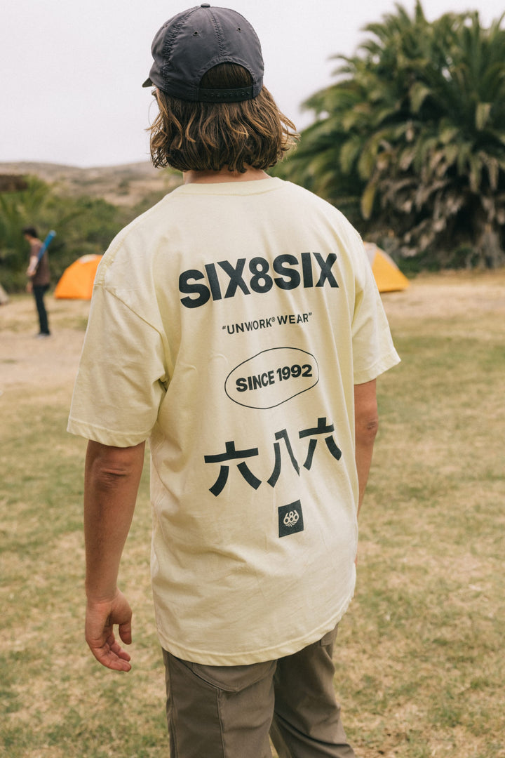 686 Unwork Wear Authentic S/S Tee — DUSTY YELLOW (vista 2)