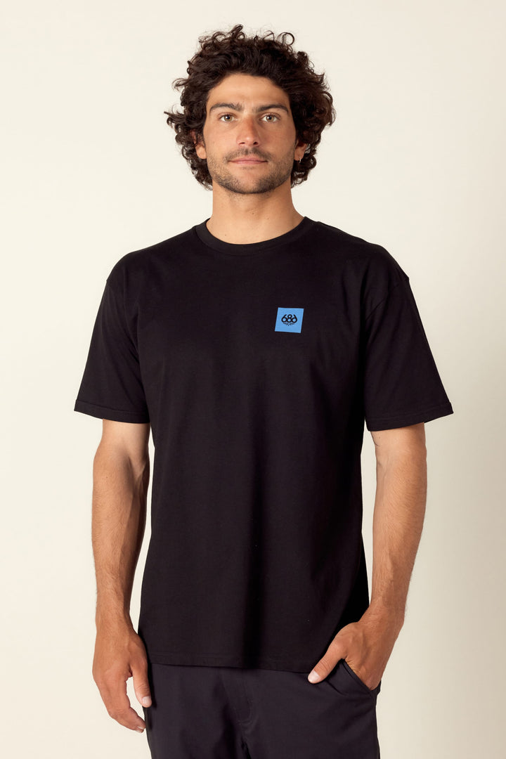 686 Slaps Authentic S/S Tee — BLACK (vista 2)