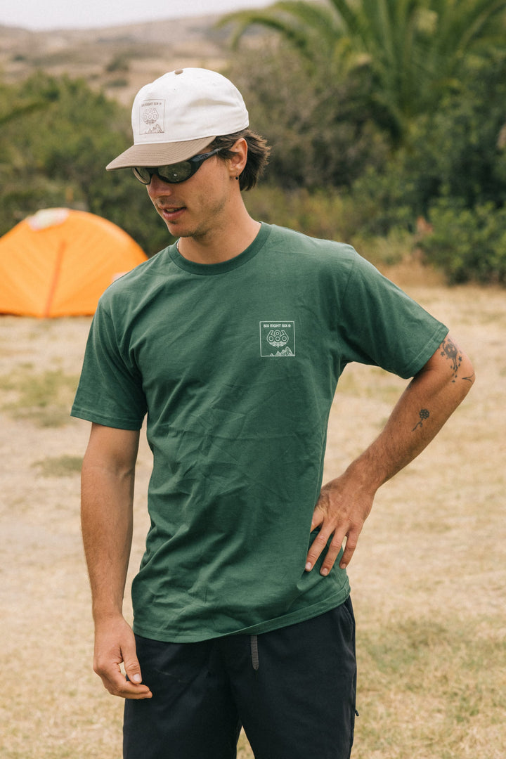 686 Cross-Cut Authentic S/S Tee — FOREST GREEN (vista 2)
