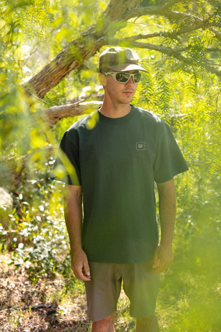 686 Peaks Relaxed SS Tee — FOREST GREEN (vista 2)