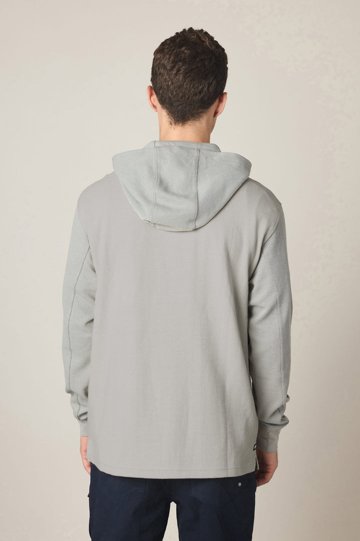 686 Men's Let's Chill Waffle Hoody — GREY (vista 2)
