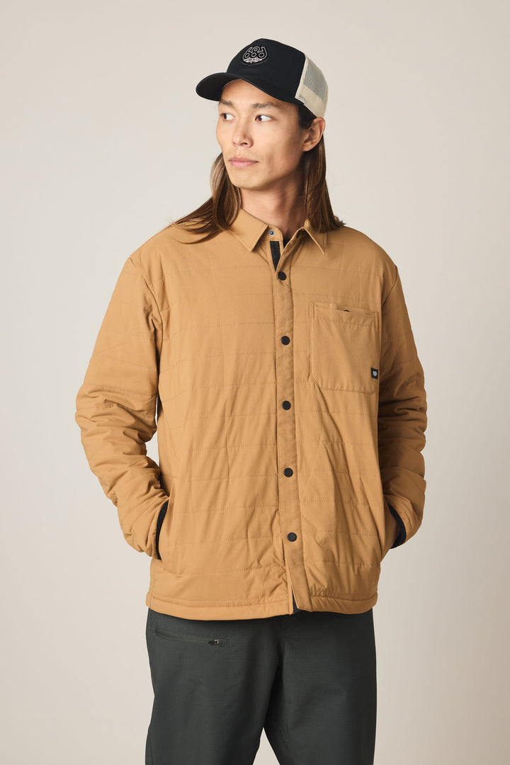 686 Men's Thermaldry Insulated Shacket — CARAMEL