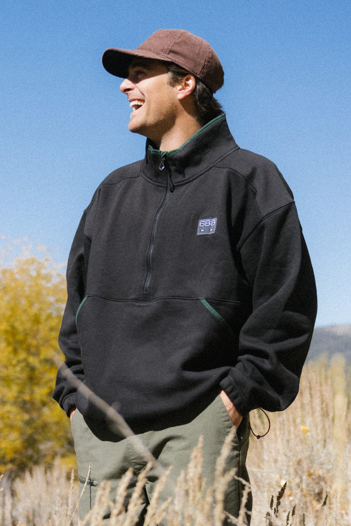 686 Men's Burnout Anorak — BLACK