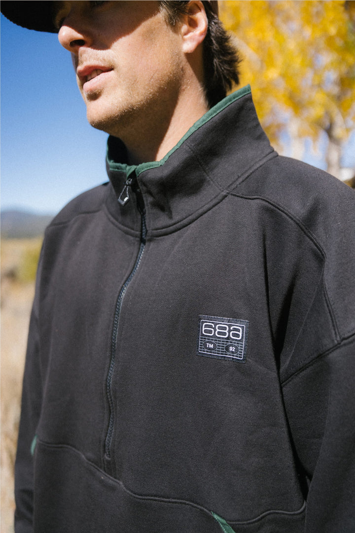 686 Men's Burnout Anorak — BLACK (vista 2)