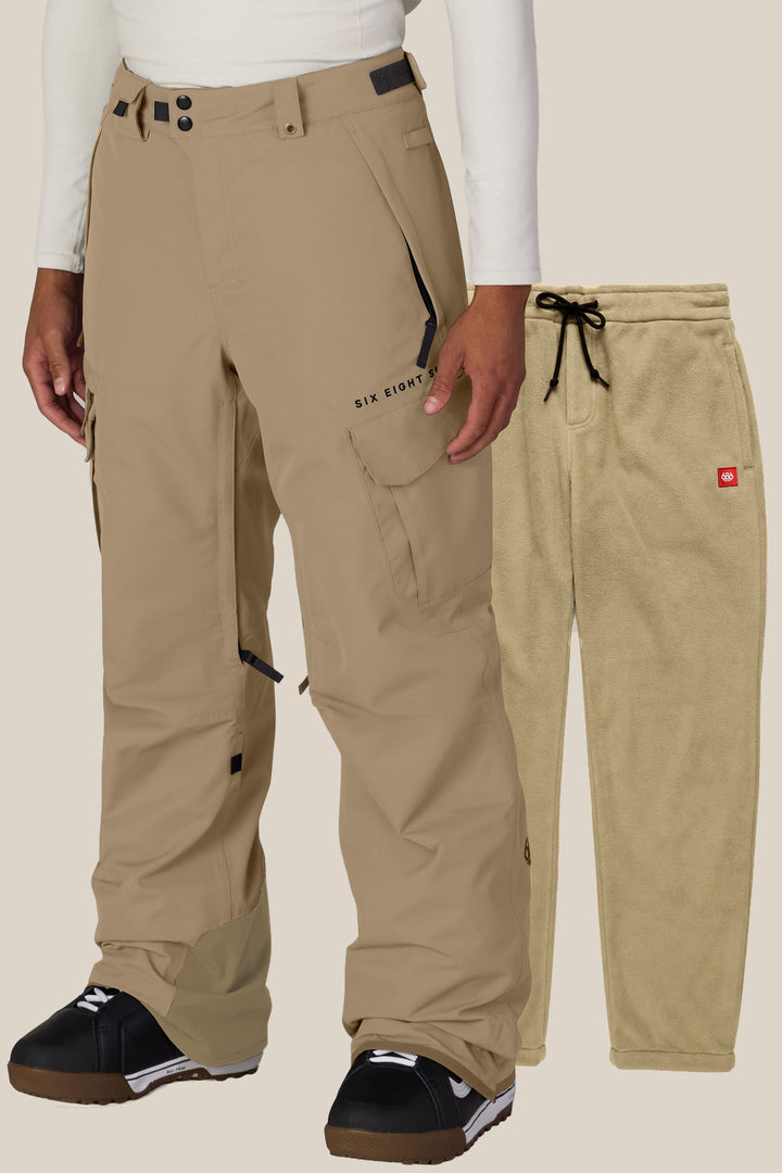 686 Men's SMARTY® 3-in-1 Cargo Pant — KHAKI (vista 2)