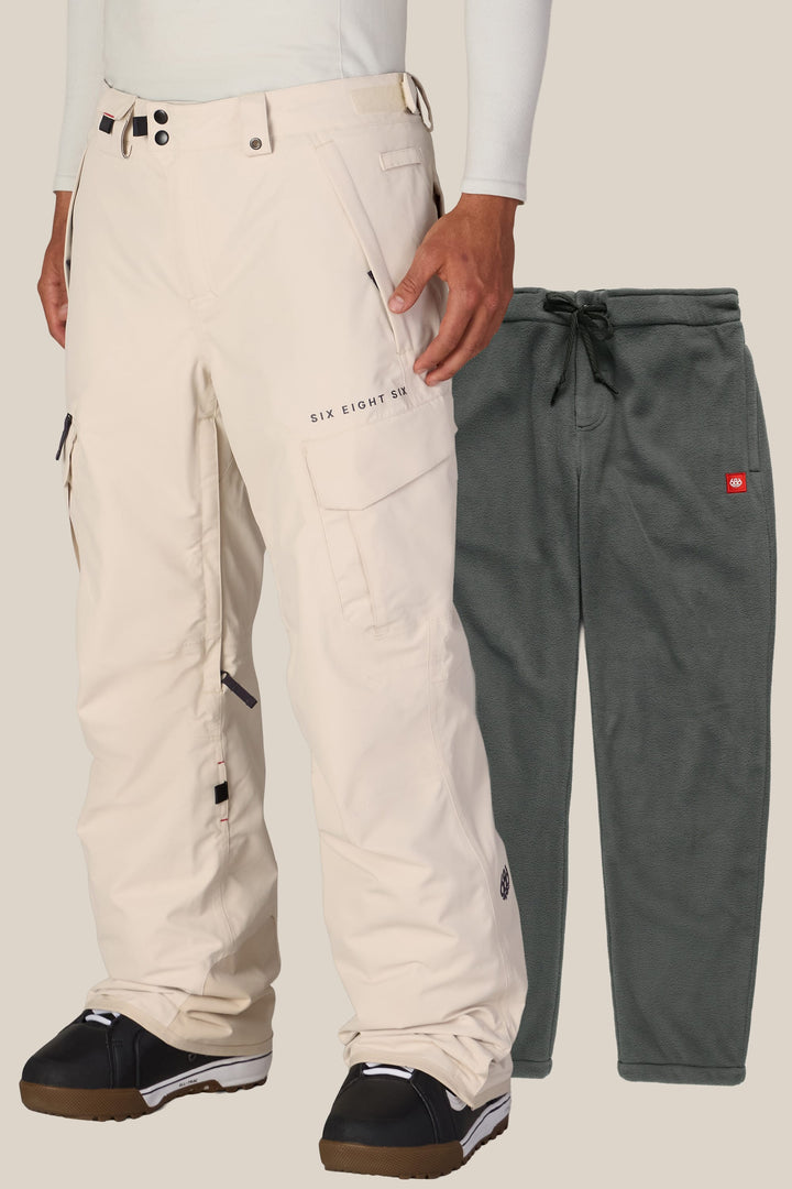 686 Men's SMARTY® 3-in-1 Cargo Pant — LIMESTONE
