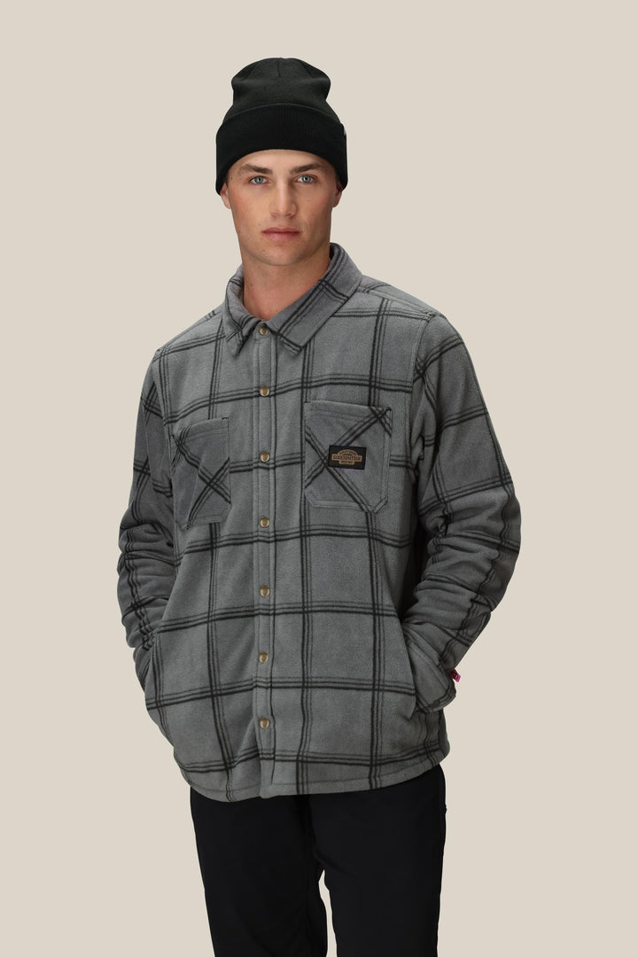 686 Men's Sierra Fleece Flannel — RHINO GREY PLAID