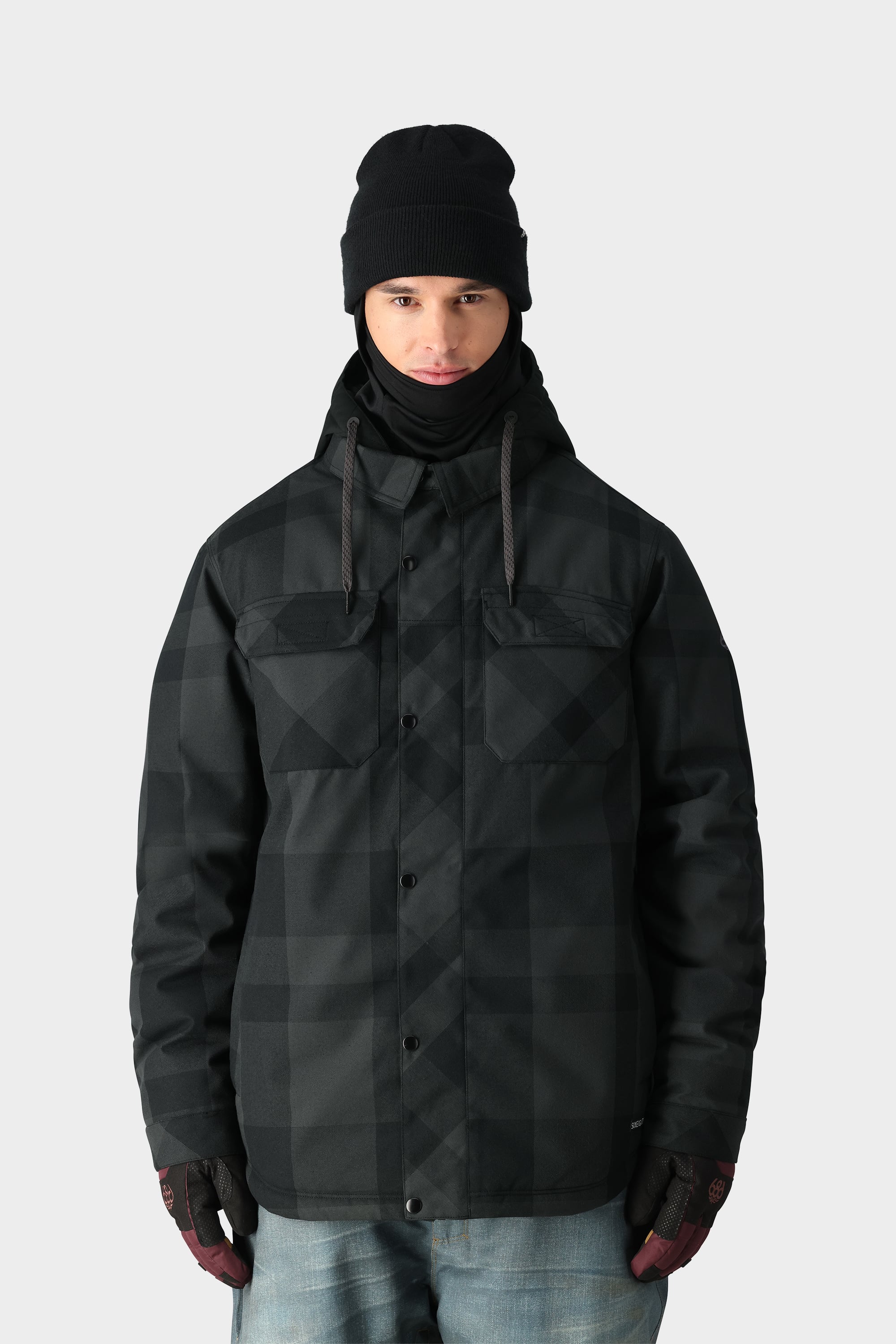 TONAL BLACK PLAID