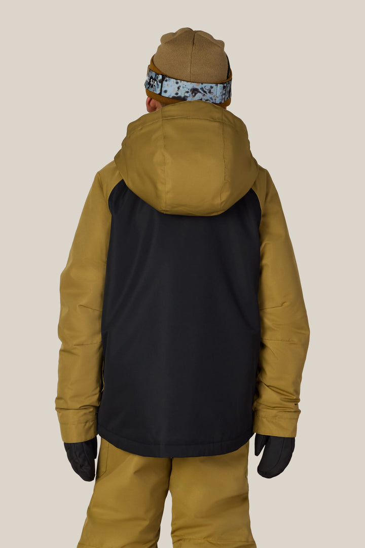 686 Boys' Geo™ Insulated Jacket — BRONZE COLORBLOCK (vista 2)