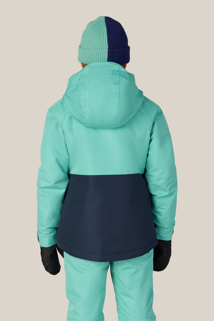 686 Girls' Athena™ Insulated Jacket — WASABI COLORBLOCK (vista 2)