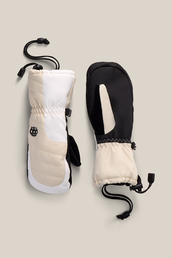 686 Youth Heat Insulated Mitt — WHITE COLORBLOCK