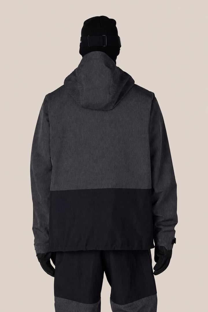 686 Men's Ghost™ 2.5L Anorak — BLACK DENIM (vista 2)