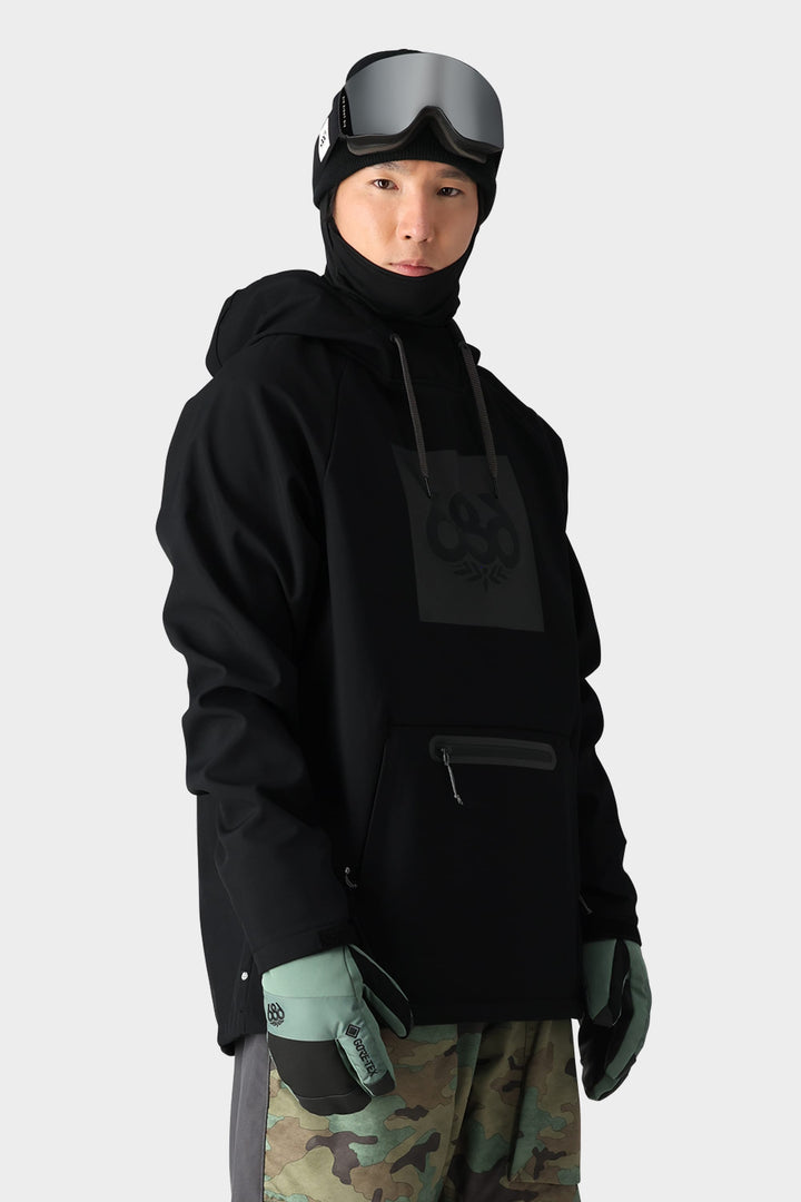 686 Men's Waterproof Hoody — BLACK