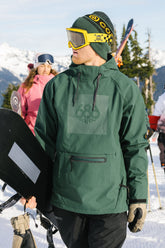 686 Men's Waterproof Hoody - MOSS GREEN
