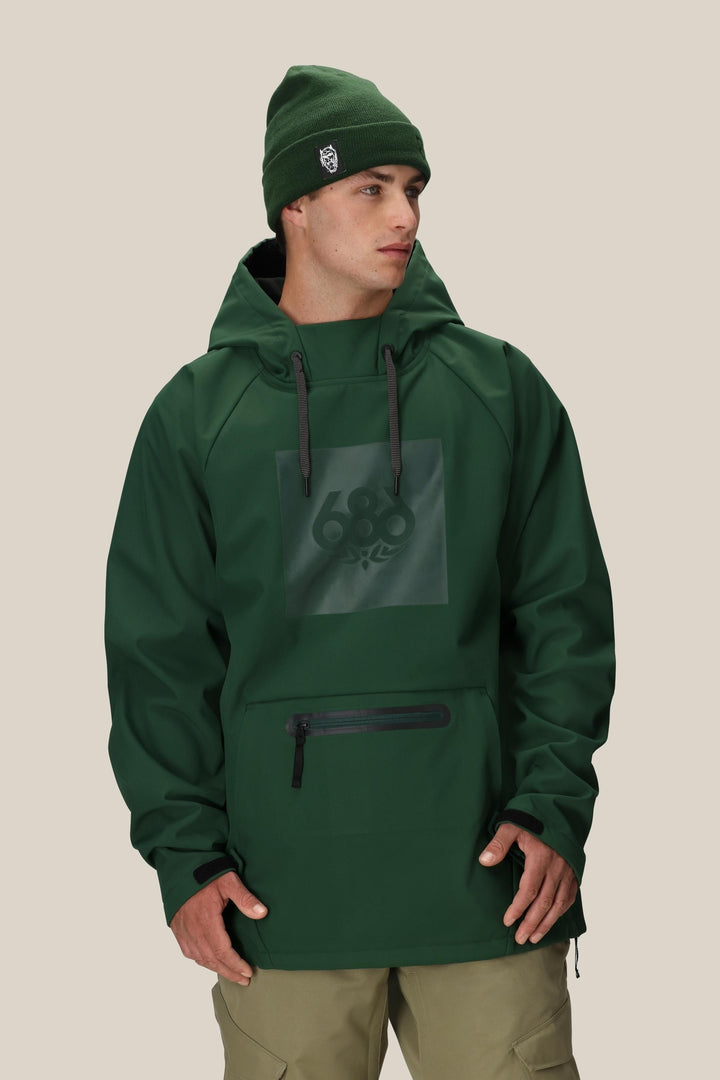 686 Men's Waterproof Hoody — MOSS GREEN (vista 2)