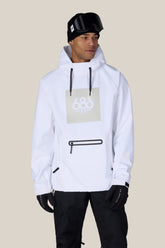 686 Men's Waterproof Hoody - WHITE
