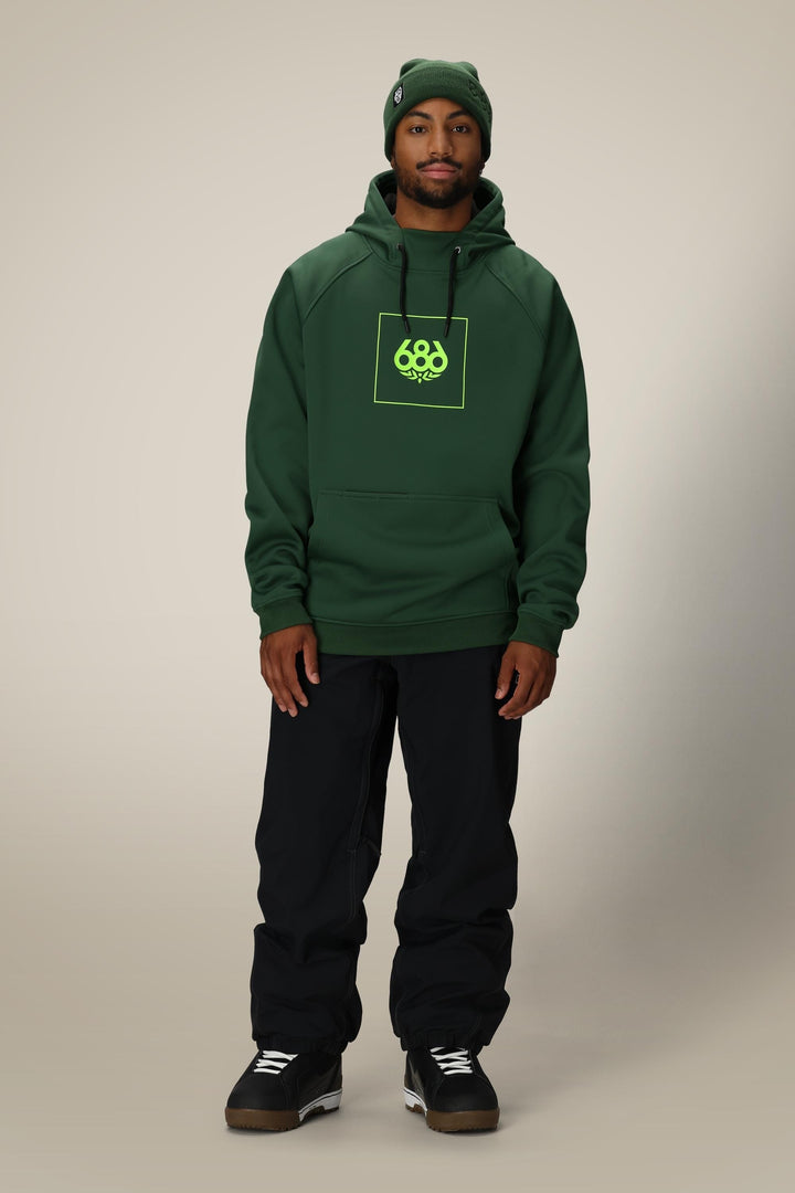686 Men's Bonded Fleece Pullover Hoody — MOSS GREEN (vista 2)