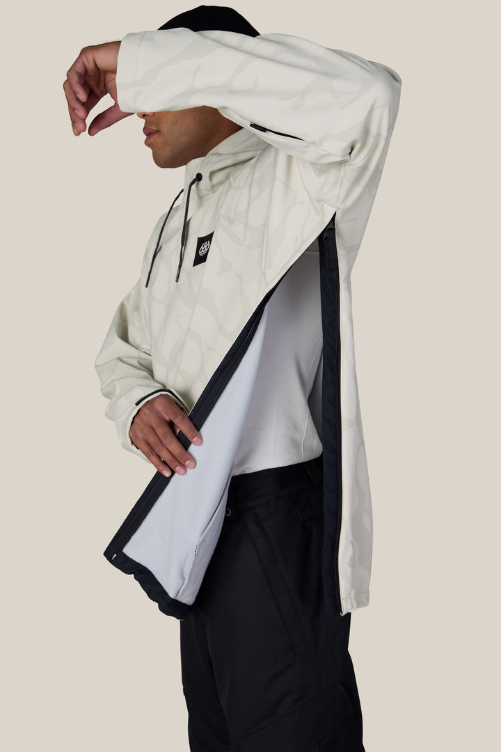 686 Men's Waterproof Hyperchromic Pullover Hoody — LIMESTONE FRACTURE (vista 2)