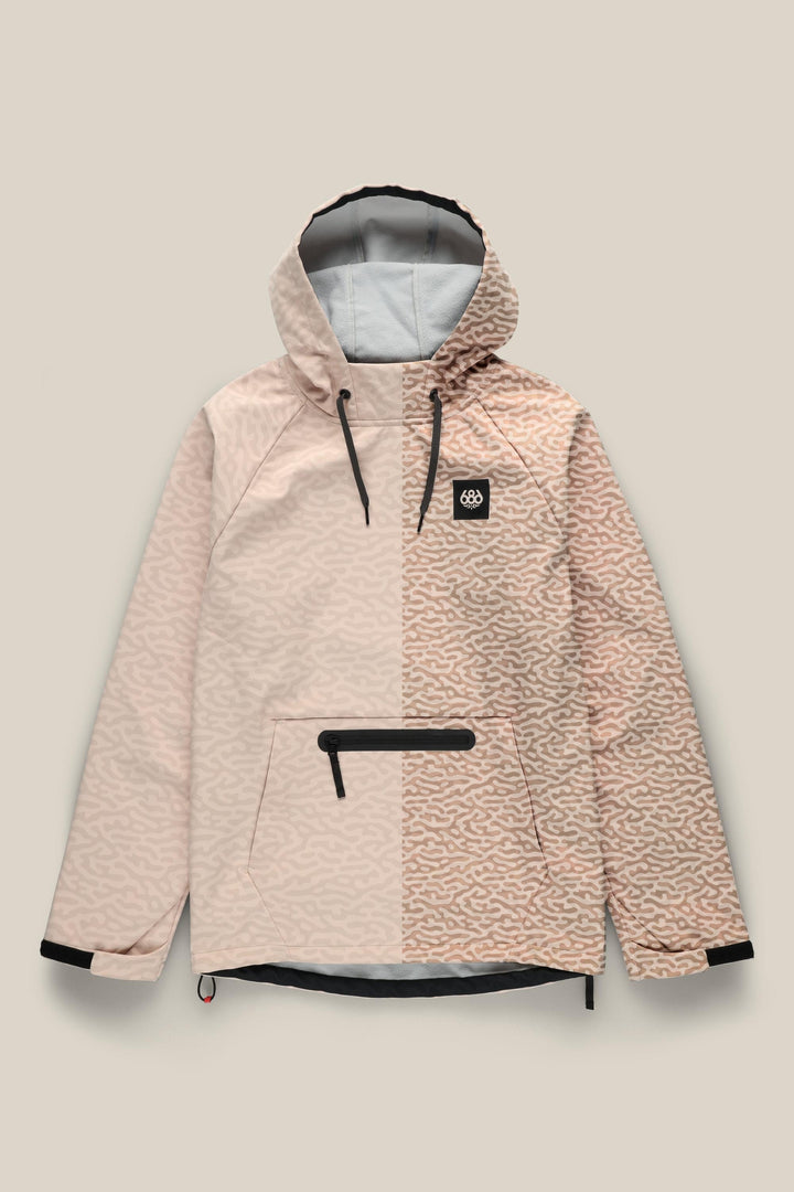686 Men's Waterproof Hyperchromic Pullover Hoody — SMOKEY PINK HAZE (vista 2)