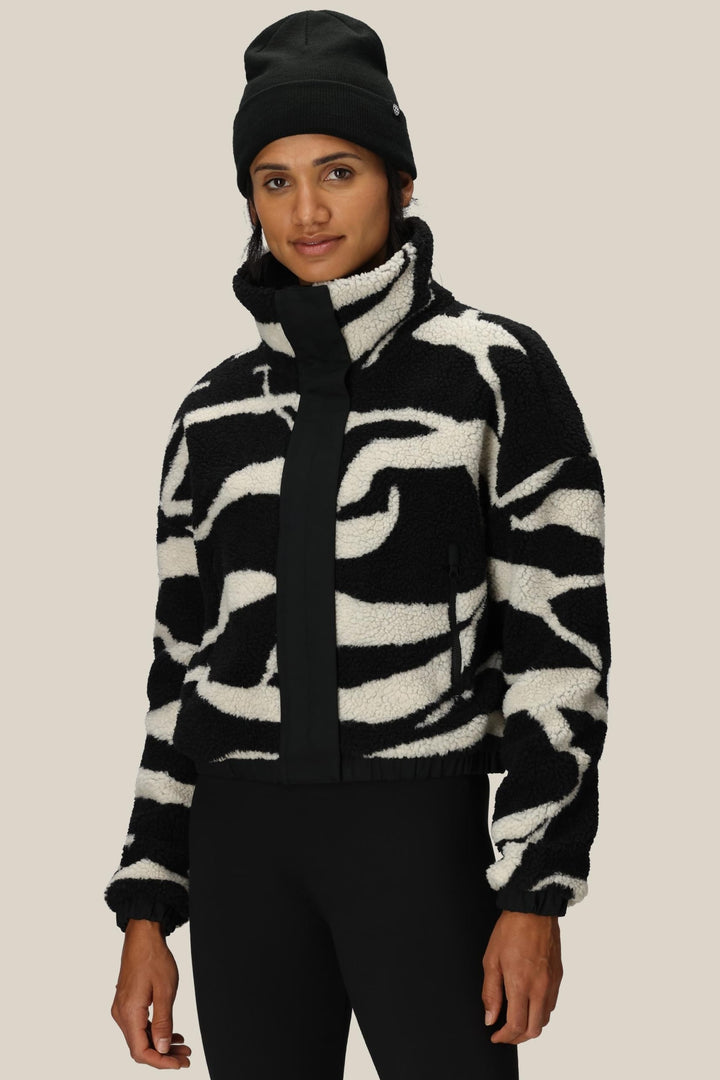 686 Women's Outpost Sherpa Jacket — BLACK VAPORS (vista 2)