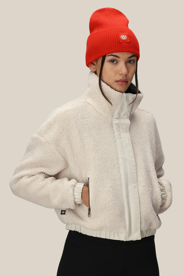 686 Women's Outpost Sherpa Jacket — LIMESTONE (vista 2)