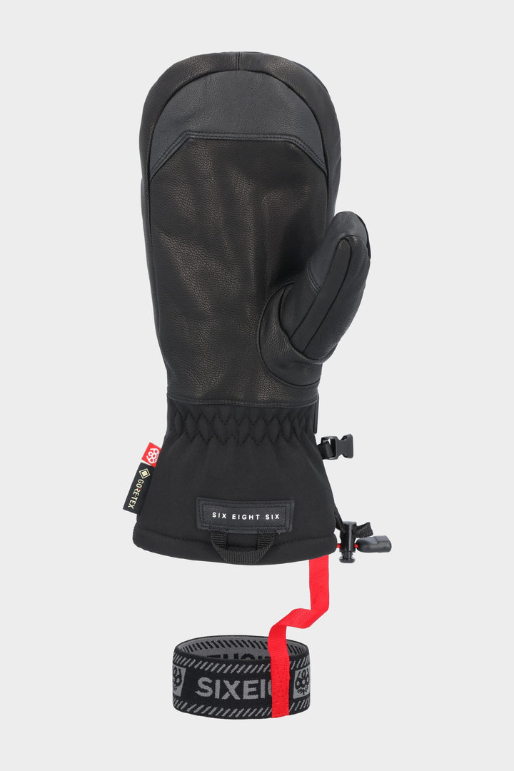 686 Men's GORE-TEX Leather Linear™ Mitt — BLACK (vista 2)