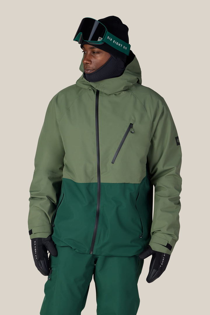 686 Men's Hydra™ Thermagraph® Jacket — FATIGUE GREEN COLORBLOCK