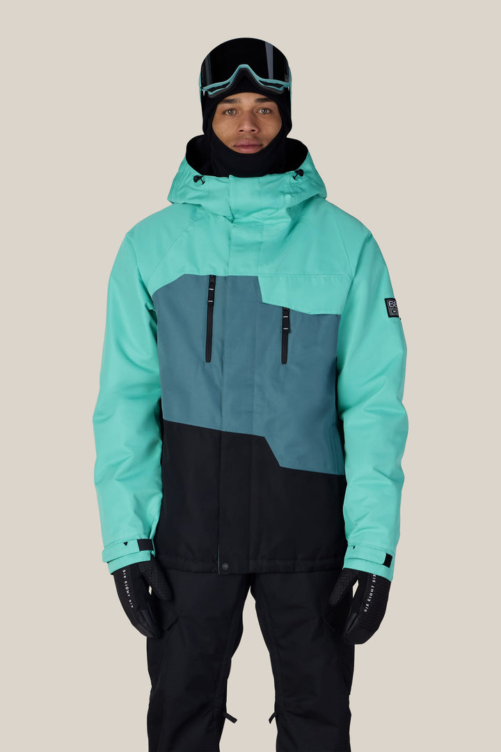 686 Men's Geo™ Insulated Jacket — WASABI COLORBLOCK