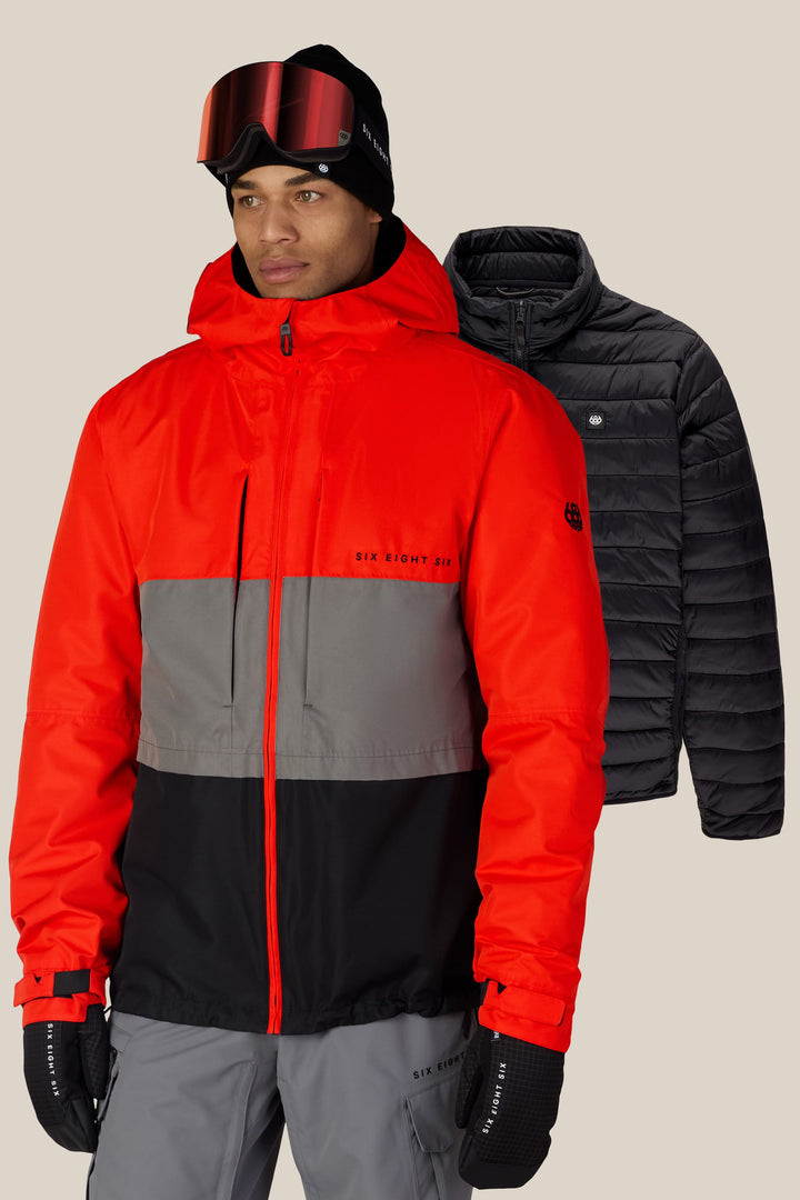 686 Men's SMARTY® 3-In-1 Form Jacket — SOLAR COLORBLOCK