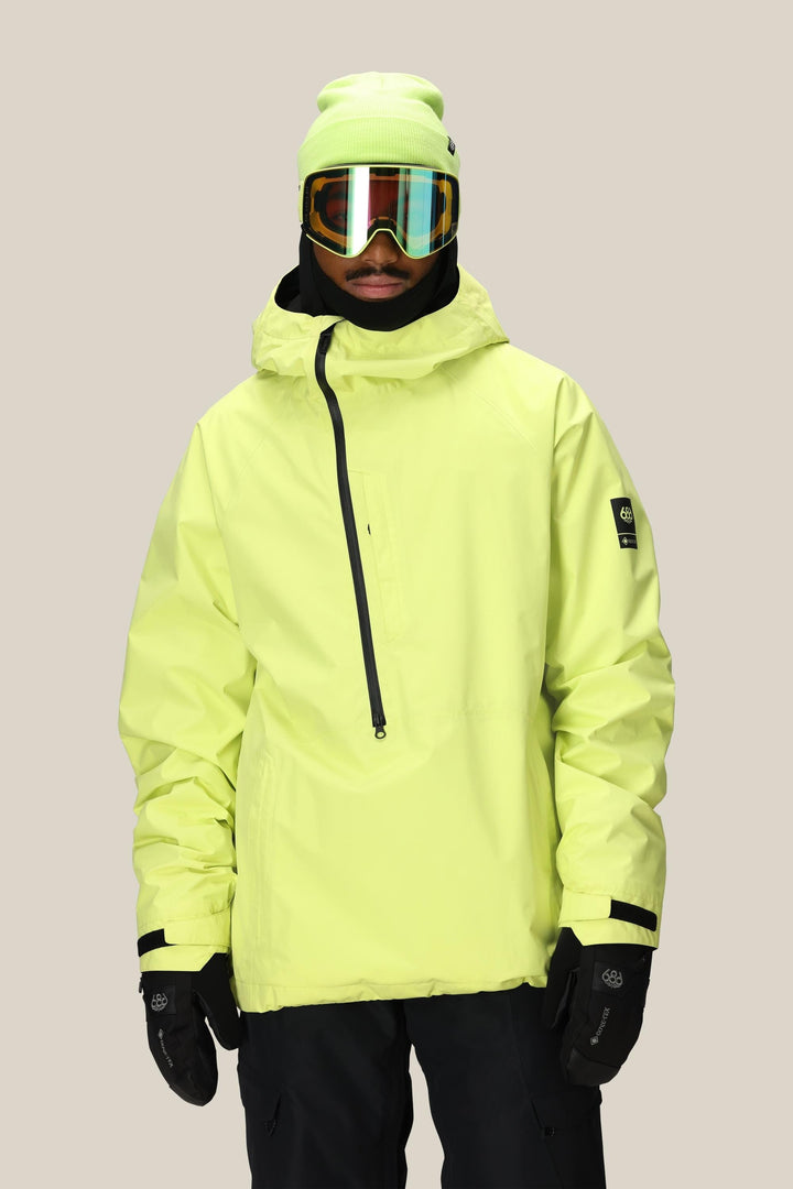 686 Men's GORE-TEX Fragment Shell Anorak — DUSTY LIME