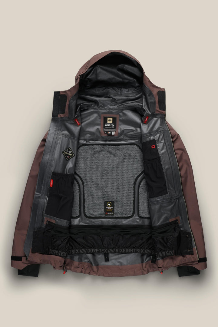 686 Men's GORE-TEX 3L ATV Thermagraph® Jacket — PEPPERCORN (vista 2)