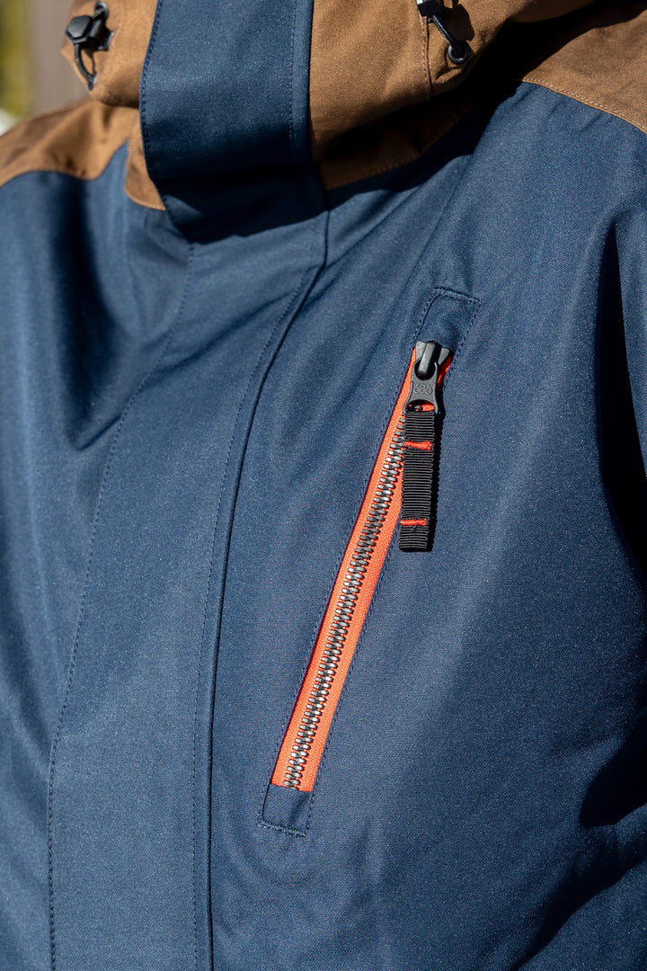 686 Men's Nightline™ Insulated  Jacket — NAVY DARK EARTH COLORBLOCK (vista 2)