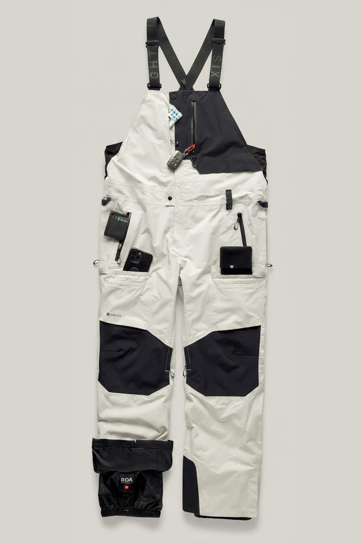 686 Men's GORE-TEX® Dispatch™ Shell Bib — LIMESTONE COLORBLOCK (vista 2)