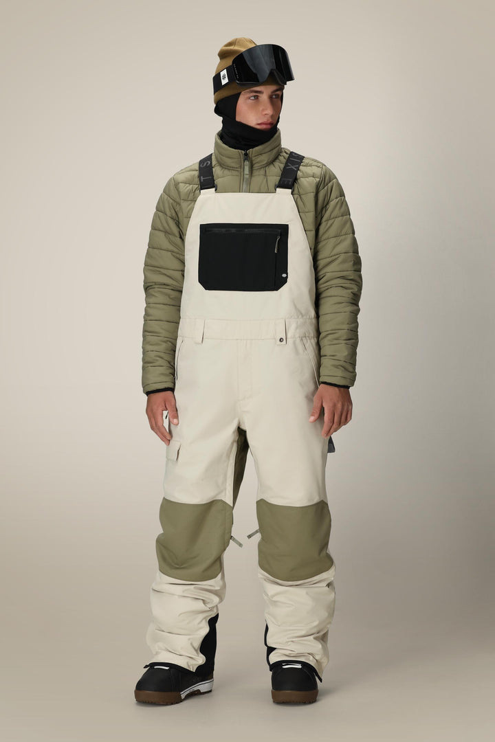 686 Men's Hot Lap™ Insulated Bib — LIMESTONE COLORBLOCK