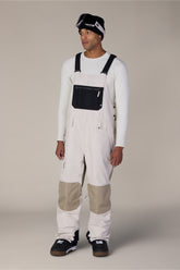686 Men's Hot Lap™ Insulated Bib - LIMESTONE KHAKI COLORBLOCK
