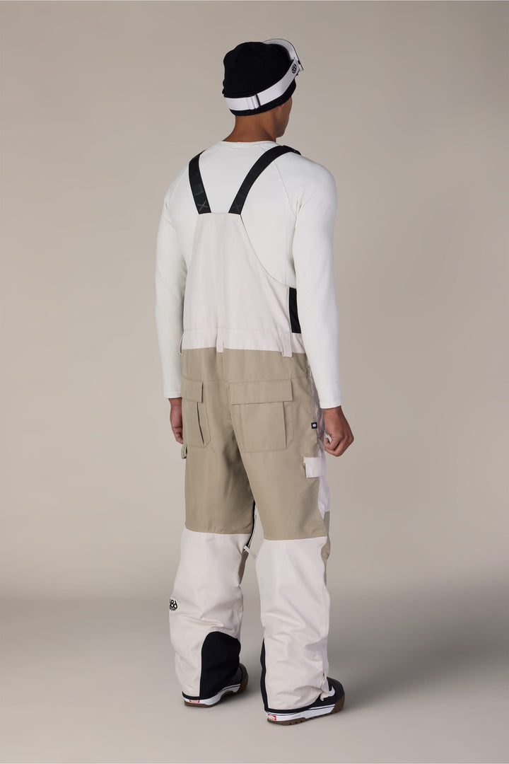 686 Men's Hot Lap™ Insulated Bib — LIMESTONE KHAKI COLORBLOCK (vista 2)