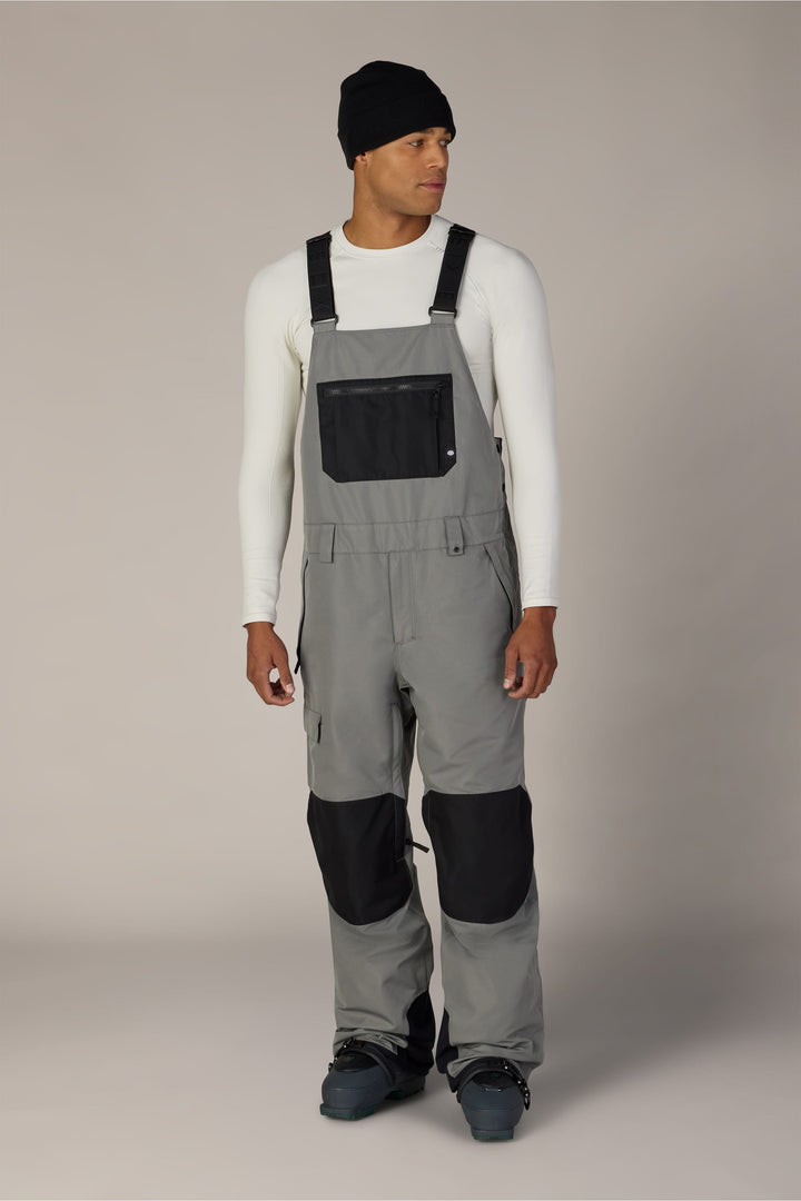 686 Men's Hot Lap™ Insulated Bib — RHINO GREY COLORBLOCK
