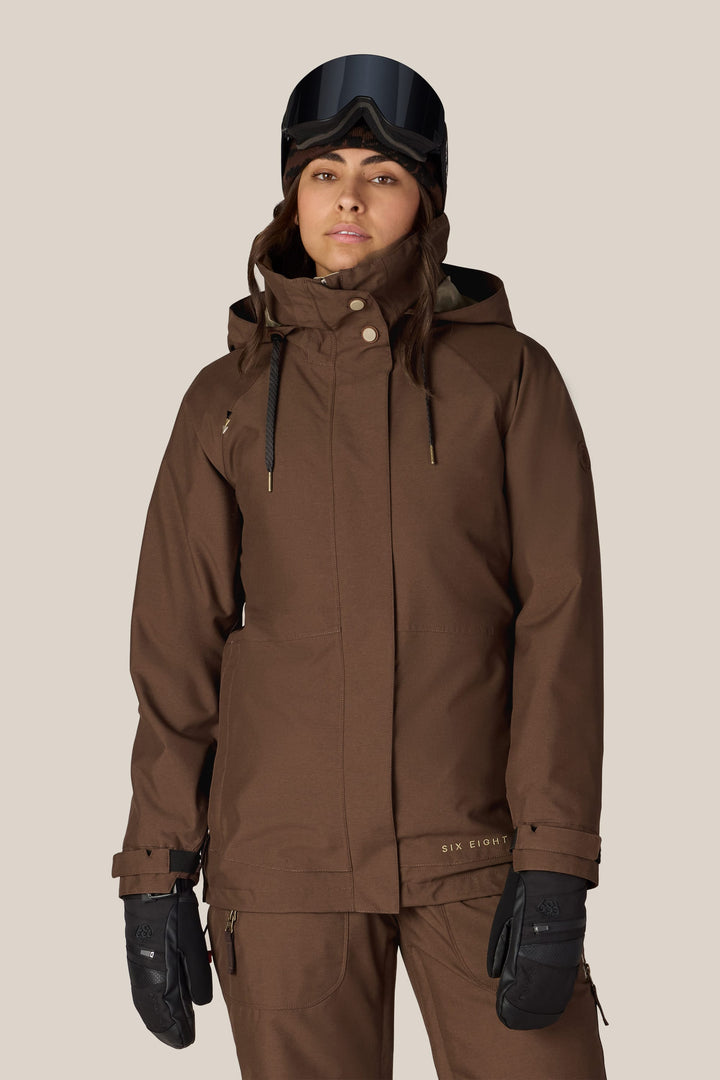 686 Women's SMARTY® 3-In-1 Spellbound Jacket — DARK EARTH DOBBY