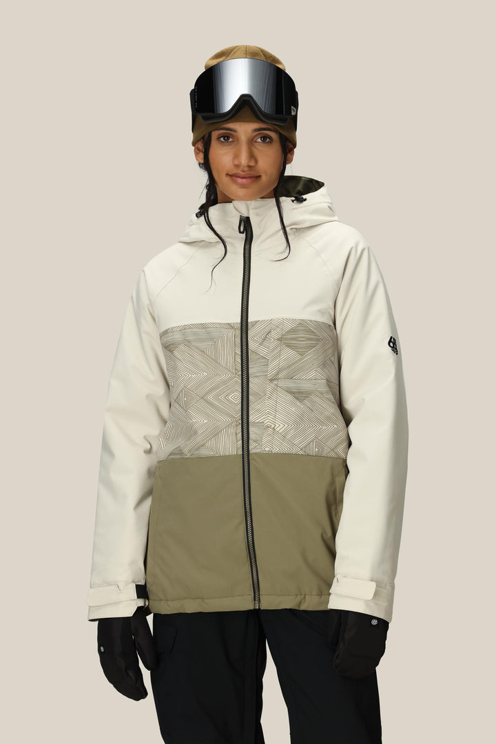 686 Women's Athena™ Insulated Jacket — LIMESTONE COLORBLOCK