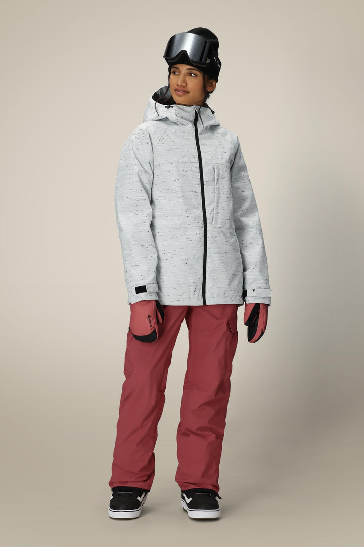 686 Women's Athena™ Insulated Jacket — WHITE SLUB (vista 2)