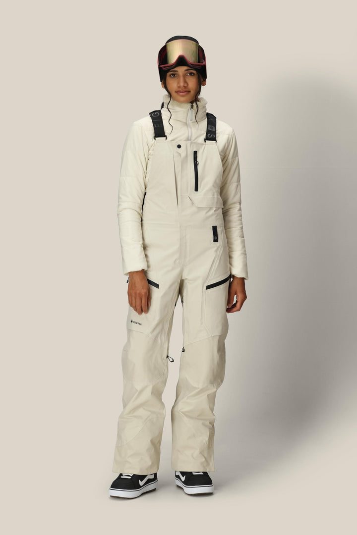 686 Women's GORE-TEX  Dispatch™ Shell Bib — LIMESTONE (vista 2)