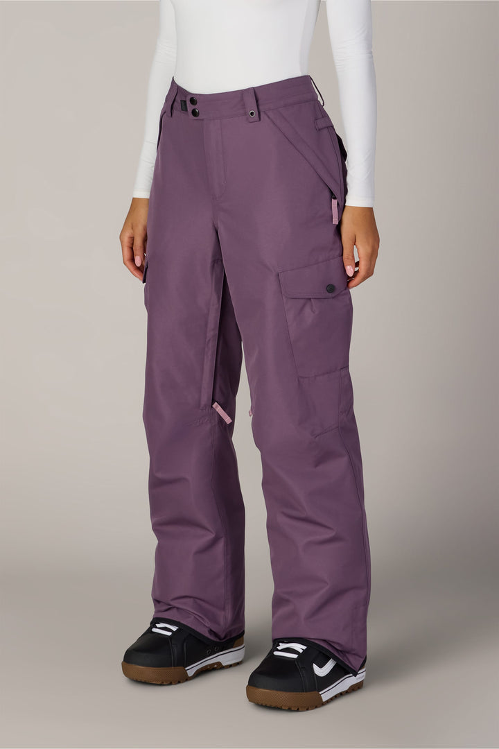 686 Women's Aura™ Insulated Cargo Pant — BLACK PLUM