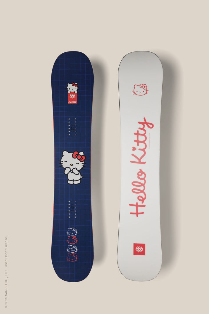 686 Hello Kitty® Paradise Snowboard — HELLO KITTY BLUE GRID